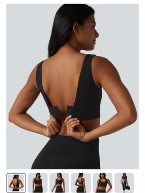 HALARA Black Wireless Hook-Back Sports Bra
